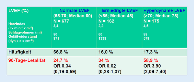 [Septic cardiomyopathy-diagnosis and estimation of disease severity].