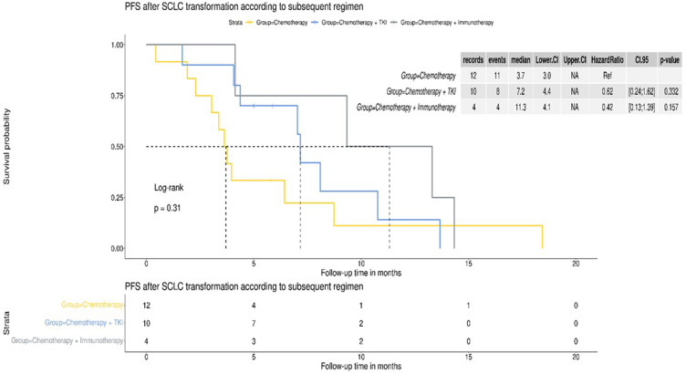 Impact of Subsequent Treatment on Clinical Outcomes in Patients with EGFR-Mutant Non-Small Cell Lung Cancer Transformed to Small-Cell Lung Cancer.
