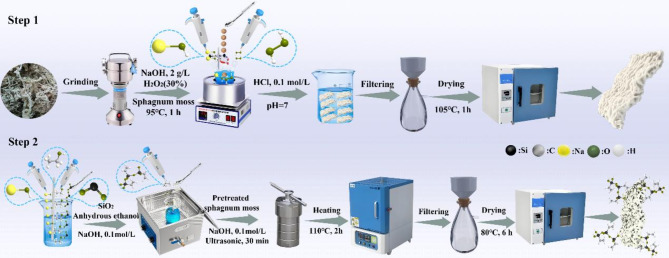 Sustainable hydrophobic bio-based adsorbent from modified sphagnum moss for efficient oil-water separation.