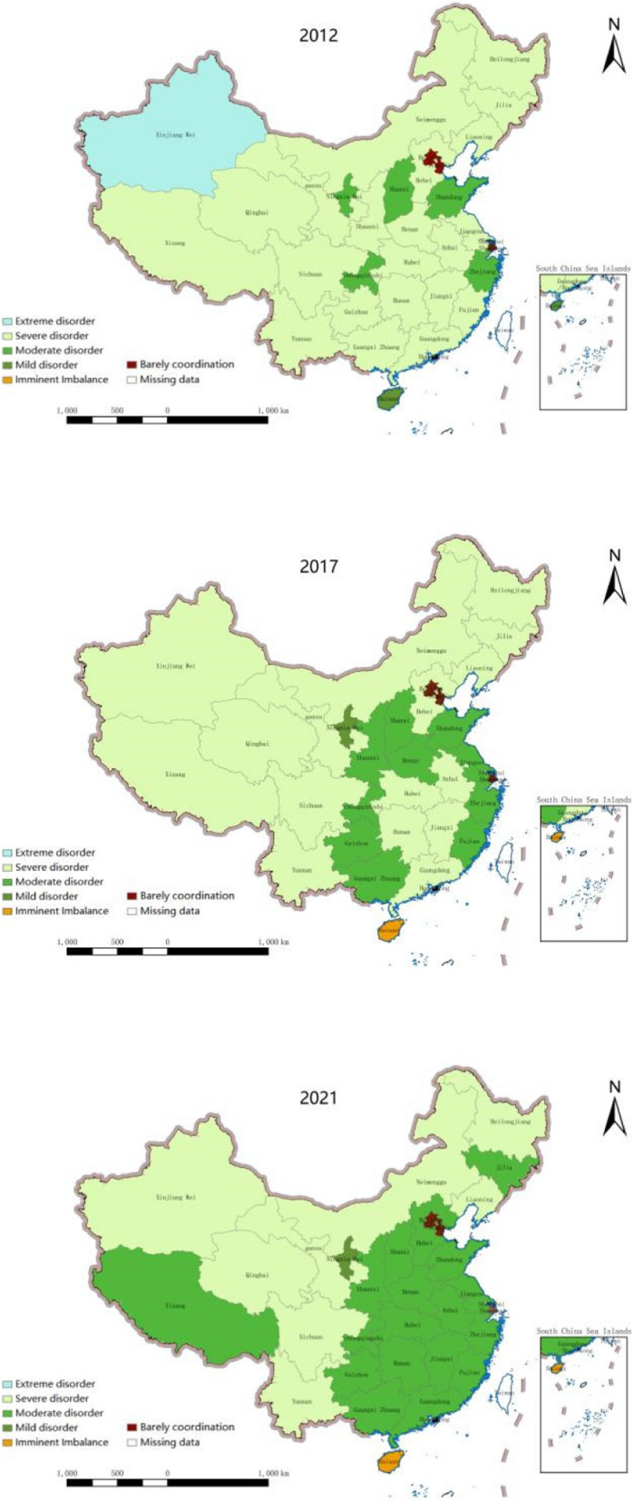 Building an integrated healthcare system of China: an assessment of coupling coordination between disease prevention, medical services, and healthcare financing from 2012 to 2021.