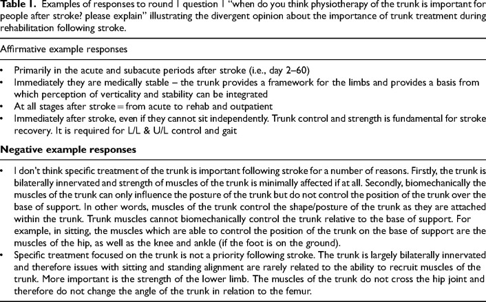 Physiotherapy of the Trunk Related to Sitting Function After Stroke: A Delphi Study.