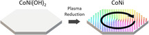 Bottom-Up Synthesis of Metallic CoNi Nanoplatelets with Magnetic Vortex-Like Spin Configurations.