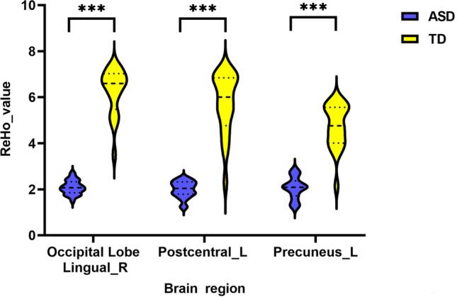 Reduced local functional connectivity correlates with atypical performances in children with autism spectrum disorder.