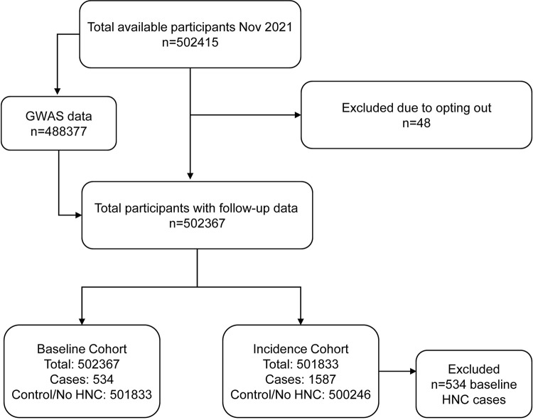 Genetic, clinical, lifestyle and sociodemographic risk factors for head and neck cancer: A UK Biobank study.