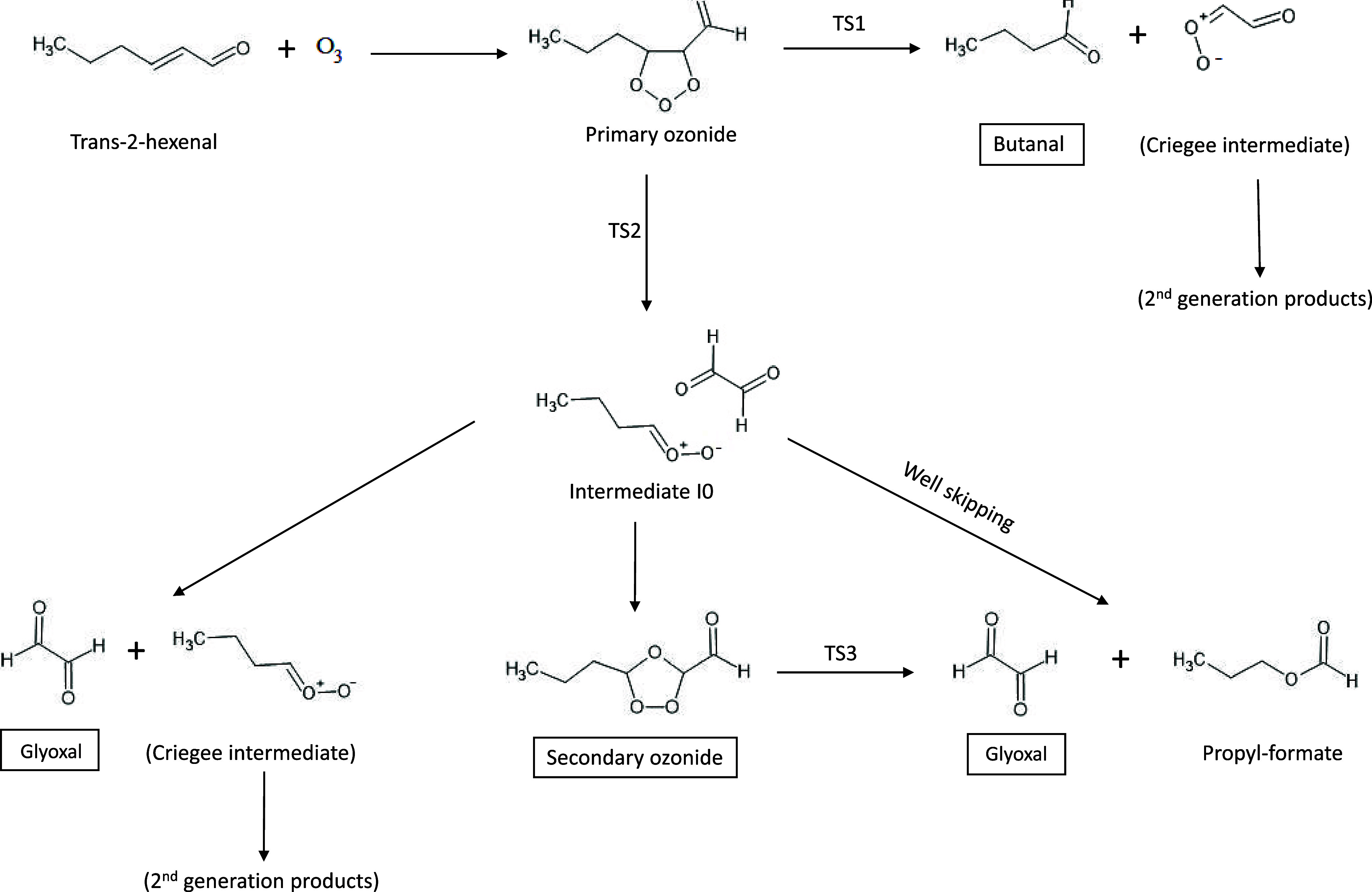 First-Generation Products of <i>Trans</i>-2-Hexenal Ozonolyis: A New Look at the Mechanism.