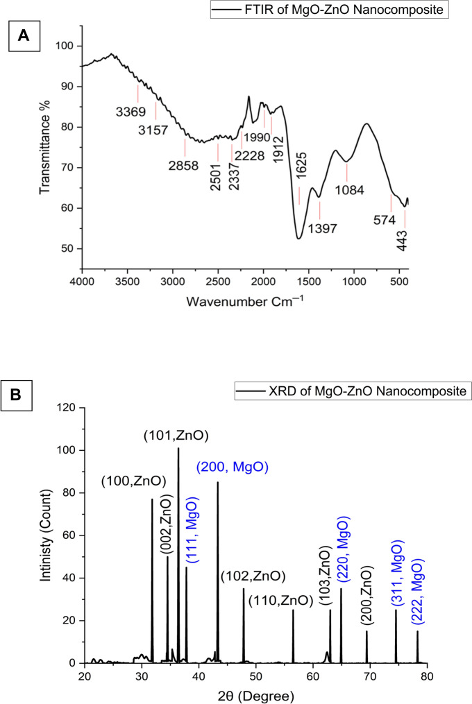 Synthesis of novel MgO-ZnO nanocomposite using Pluchea indica leaf extract and study of their biological activities.