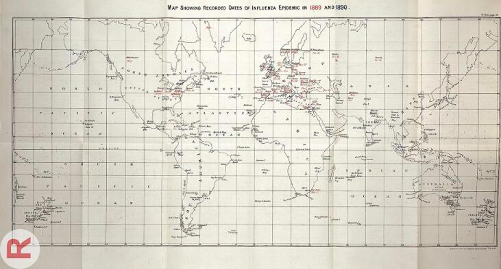 Russian Flu in Iran from 1889 to 1894.
