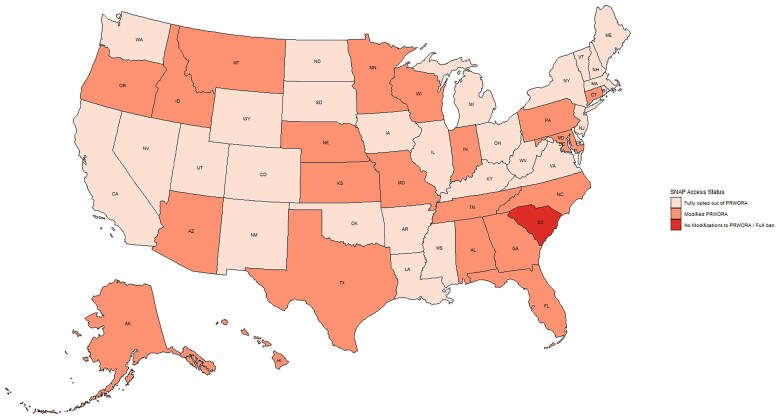 "A life sentence of hunger": News coverage of state-level PRWORA SNAP restrictions for persons convicted of drug felonies.