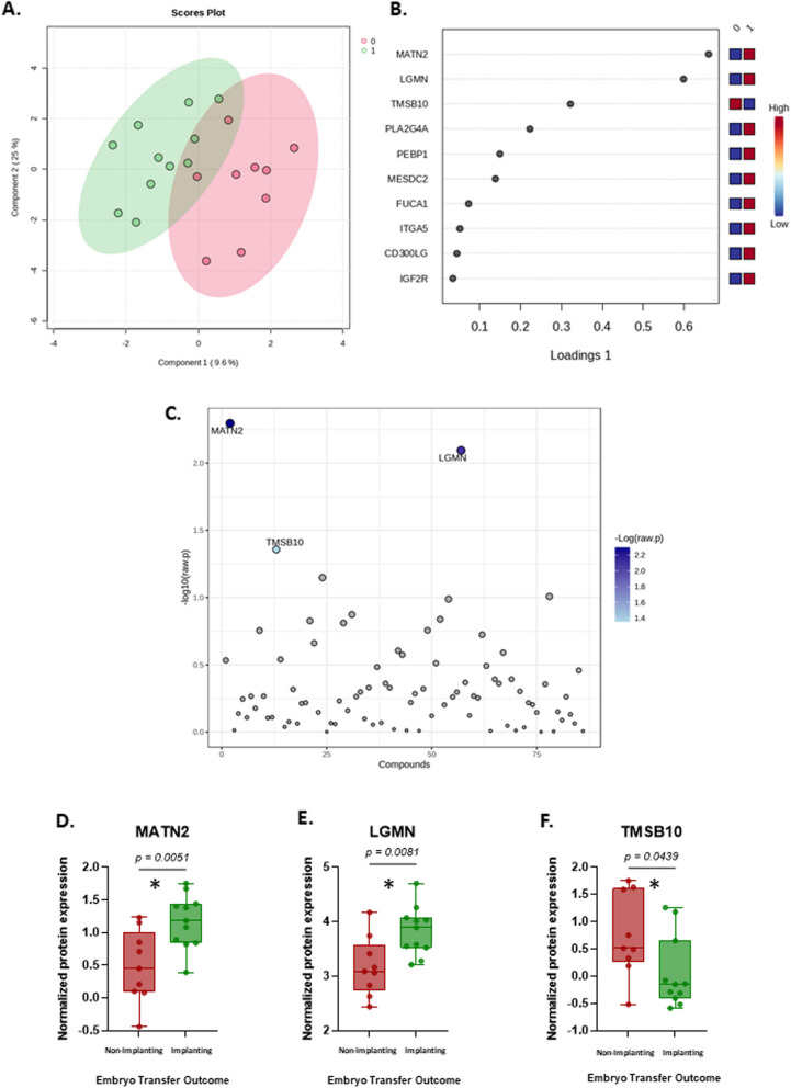 Predictive potential of combined secretomics and image-based morphometry as a non-invasive method for selecting implanting embryos.