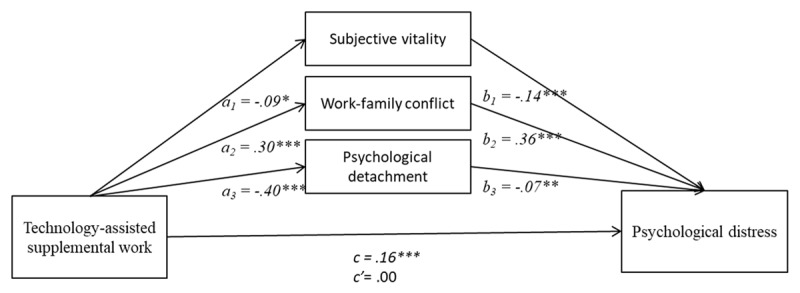 Working at Home Through Technology After the Workday Ended: Organizational and Personal Processes Involved and Their Direct and Indirect Effects on Mental Health.