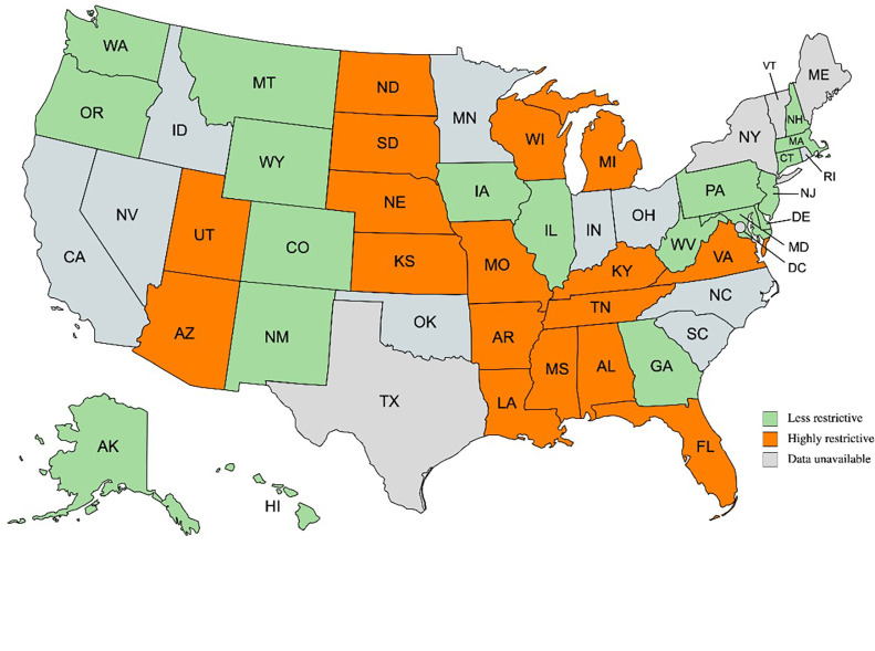 State abortion restrictiveness and prevalence of intimate partner violence and domestic violence among recently birthing black and white individuals.