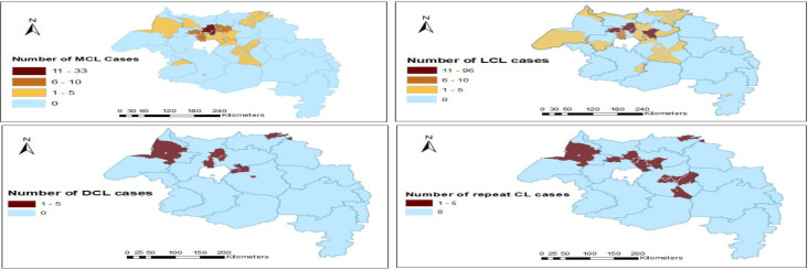 Spatial Epidemiology of Clinical Forms of Cutaneous Leishmaniasis and Treatment Practice: Evidence from Leishmaniasis Research and Treatment Center, Northwest Ethiopia.