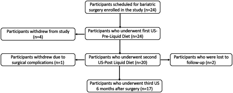 Quantifying changes in steatotic liver disease after bariatric surgery using ultrasound-derived fat fraction.