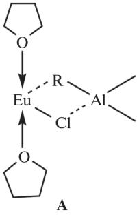 Photophysical Characteristics of Solutions of Divalent Europium Dihalides EuX2 (X = Cl, Br). Aluminum Alkyls as Enhancers of Luminescence of the Eu2+ Ion