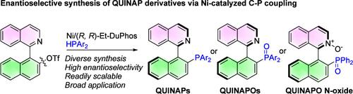Modular Assembly of Axially Chiral QUINAP Derivatives via Nickel-Catalyzed Enantioselective C–P Cross-Coupling