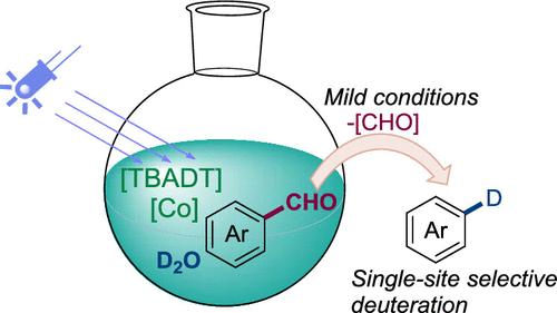 Aromatic Deformylative Deuteration Enabled by Cobalt–Photocatalysis at Ambient Temperature