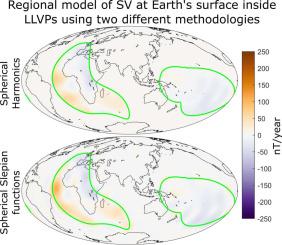 The impact of LLVPs on regional secular variation of the magnetic field