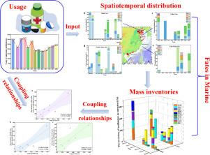 Unveiling the characteristics of fluoroquinolones in China marginal seas: Spatiotemporal distribution, environmental fate, and mass inventory