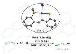A palladium thiolate-SNS complex-catalyst for Mizoroki–Heck cross-coupling†