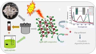 AgBr-garlic peel QD system: a promising composite for simultaneous degradation of a binary mixture of cationic and anionic dyes
