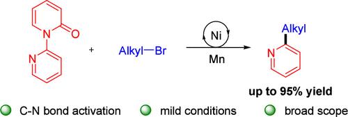 Nickel-Catalyzed Reductive Alkylation of Pyridines via C–N Bond Activation