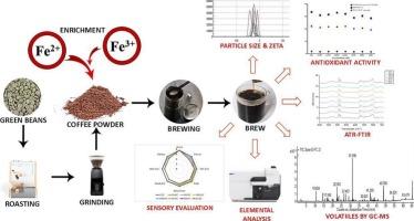 Fortification of coffee with iron compounds to enhance its micronutrient profile