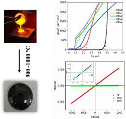 Optical, magnetic and dielectric properties of CaO-B2O3-V2O5 glasses