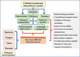 Colloidal drug delivery systems for infectious diseases of skin