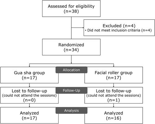 Comparative Effects of Facial Roller and Gua Sha Massage on Facial Contour, Muscle Tone, and Skin Elasticity: Randomized Controlled Trial