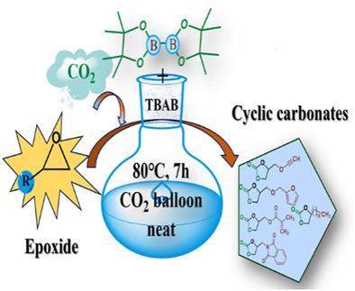 (Bpin)2-Catalyzed Cycloaddition Reaction of Epoxides and Carbon Dioxide with a Broad Range of Functional Groups