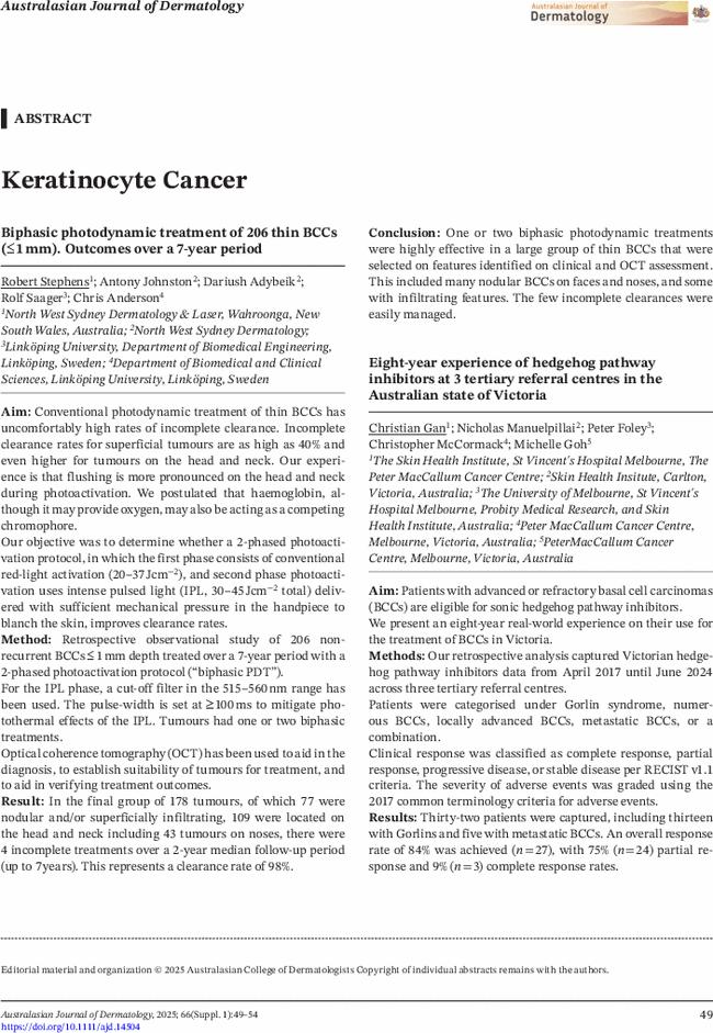 Keratinocyte Cancer