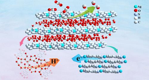 Watery Hydrogen-Bonding Ag–Organic Coordination Polymers with Proton–Electron Dual Conductivity for CO2 Electroreduction