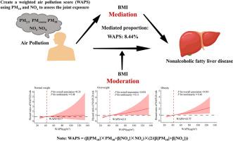 The mediating and moderating effect of BMI in the relationship between air pollution and nonalcoholic fatty liver disease: A prospective cohort study