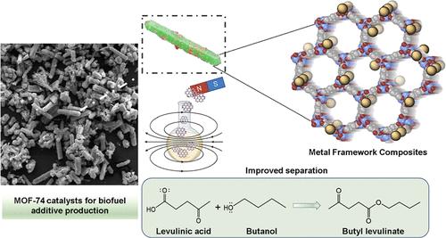 Nanostructured Metal Organic Framework-74 Derivatives for the Esterification of Levulinic Acid to Butyl Levulinate