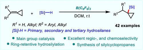 Boron Catalysis-Enabled Regioselective Ring-Retentive Hydrosilylation of Methylenecyclopropanes