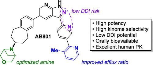 Discovery of AB801, a Potent and Selective Inhibitor of AXL Receptor Tyrosine Kinase for Use in Cancer Therapy
