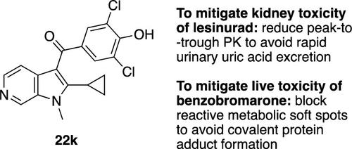 Discovery and Optimization of 6-Azaindole URAT1 Inhibitors to Address Kidney and Liver Related Toxicities