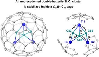 Ti3C3@C2v(9)-C82: a double-butterfly tri-metal carbide cluster inside a fullerene cage†