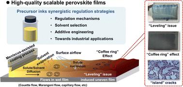Rational regulation strategies toward perovskite precursor inks and perovskite films from the lab to commercialization