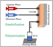 Microfluidic-supported emulsion polymerization: molecular weight and concentration of surface-capping agents impact the formation of anisotropic polyvinylmethacrylate particles