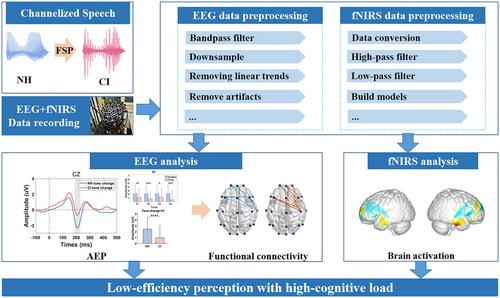 A dual-modality study on the neural features of cochlear implant simulated tone and consonant perception