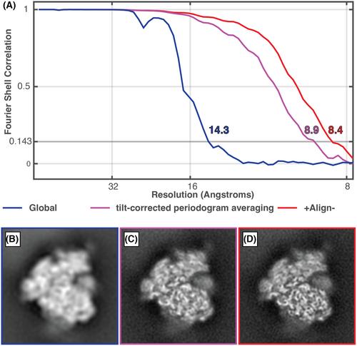 An approach for coherent periodogram averaging of tilt-series data for improved contrast transfer function estimation