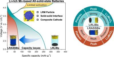 Achieving high capacity of Li−rich Mn−based cathode materials in all−solid−state batteries: Issues and opportunities