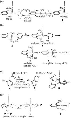 Computational Studies of ArPtII(NCN) (NCN = Pincer) Reactivity toward Diiodine: Electrophilic Cleavage by a Singlet Pathway or Oxidative Addition by a Radical Pathway?