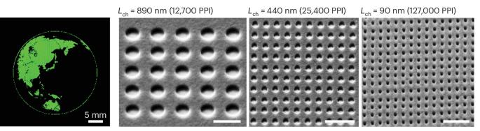 Tiniest LEDs light up