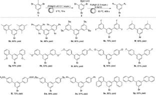 Efficient synthesis of m-terphenyl compounds in continuous flow utilizing organomagnesium