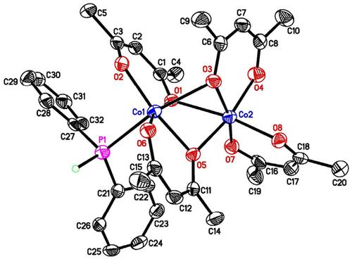 Phosphine-Ligated Cobalt(II) Acetylacetonate Complexes