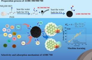 Highly selective recovery of lanthanum and cerium from wastewater by amidoxime-modified biochar