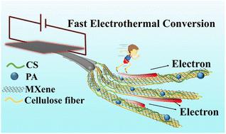 Wooden electrothermal composites for fast electrothermal conversion†