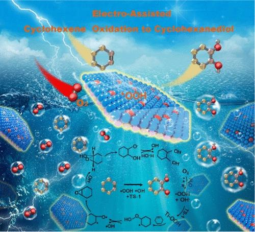 Electro-Assisted Cyclohexene Selective Oxidation to Cyclohexanediol under Ambient Conditions